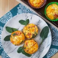 Salsa and Spinach Egg Muffins